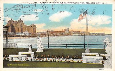 Garden of Young's Million Dollar Pier Atlantic City, New Jersey Postcard