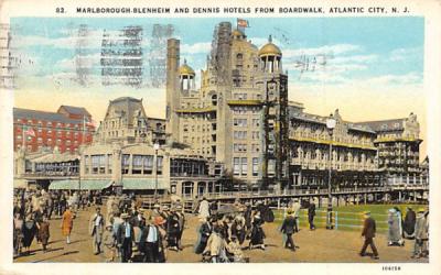 Marlborough-Blenheim, Dennis Hotels Atlantic City, New Jersey Postcard