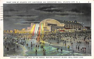 Atlantic City Auditorium and Convention Hall New Jersey Postcard