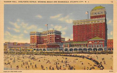 Haddon Hall, Chalfonte Hotels Atlantic City, New Jersey Postcard