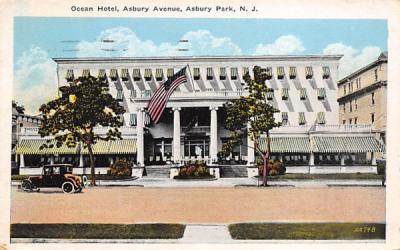 Ocean Hotel, Asbury Avenue Asbury Park, New Jersey Postcard