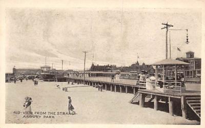 View from The Strand Asbury Park, New Jersey Postcard