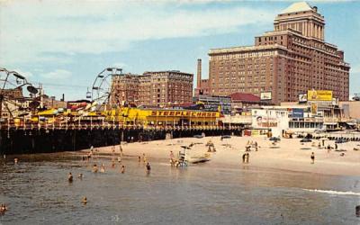 Ocean beach and amusement Atlantic City, New Jersey Postcard