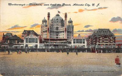 Marlborough - Blenheim, seen from the beach Atlantic City, New Jersey Postcard