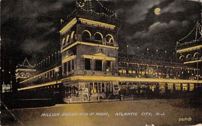 Million Dollar Pier at Night  Atlantic City, New Jersey Postcard