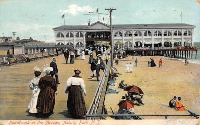 Boardwalk at the Arcade Asbury Park, New Jersey Postcard