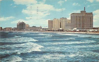 View of the Ocean, Looking Towards Ventnor Atlantic City, New Jersey Postcard