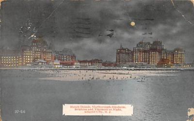 Hotels Dennis, Marlborough-Blenheim Atlantic City, New Jersey Postcard