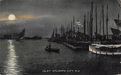 Inlet Atlantic City New Jersey Postcard