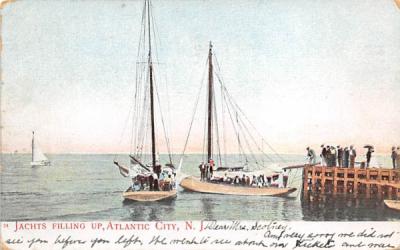 Jackts Filling Up Atlantic City, New Jersey Postcard