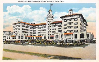 The New Montery Hotel Asbury Park, New Jersey Postcard