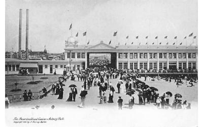 The Boardwalk and Casino Asbury Park, New Jersey Postcard