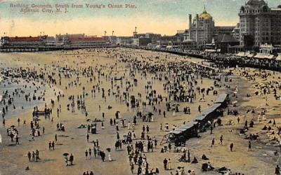 Bathing Grounds Atlantic City, New Jersey Postcard