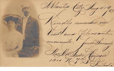Photo of couple Atlantic City, New Jersey Postcard