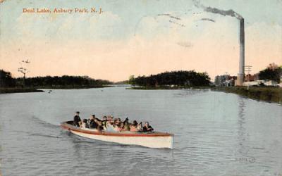Deal Lake Asbury Park, New Jersey Postcard