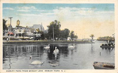 Asbury Park from Wesley Lake New Jersey Postcard