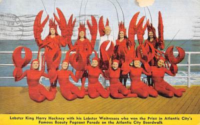 Lobster King Harry Hackney  Atlantic City, New Jersey Postcard