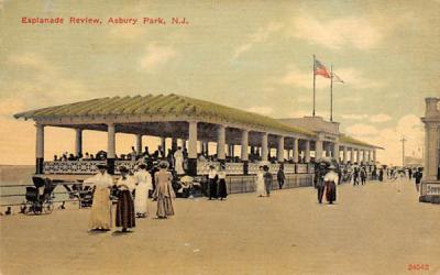 Esplanade Review Asbury Park, New Jersey Postcard