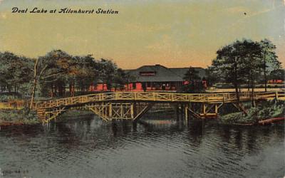 Deal Lake at Allenhurst Station New Jersey Postcard