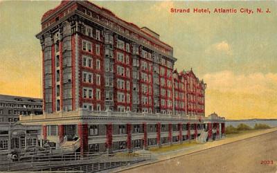 Strand Hotel Atlantic City, New Jersey Postcard