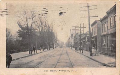 Elm Street Arlington, New Jersey Postcard