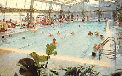 Chalfonte-Haddon Hall's year-round pool Atlantic City, New Jersey Postcard