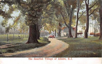 The deserted Village of Allaire New Jersey Postcard