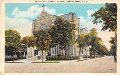 The Catholic Church Asbury Park, New Jersey Postcard