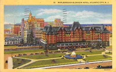 Marlborough-Blenheim Hotel Atlantic City, New Jersey Postcard