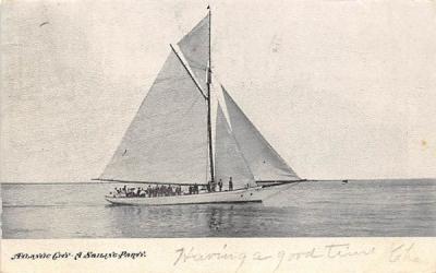 A Sailing Party Atlantic City, New Jersey Postcard