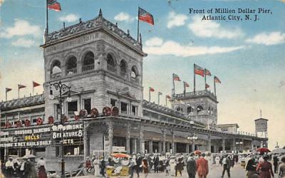 Front of Million Dollar Pier Atlantic City, New Jersey Postcard