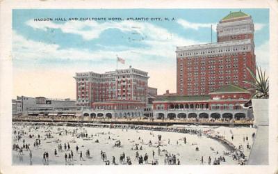 Haddon Hall and Chalfonte Hotel Atlantic City, New Jersey Postcard