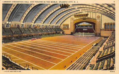 Largest Convention Hall and Theatre in the World Atlantic City, New Jersey Postcard