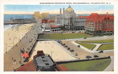 Marlborough-Blenheim Hotel and Boardwalk Atlantic City, New Jersey Postcard