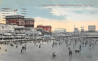 Chalfonte Hotel and Bathing Beach Atlantic City, New Jersey Postcard