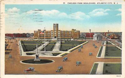 Chelsea Park Boulevard Atlantic City, New Jersey Postcard