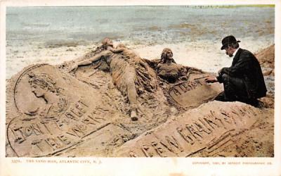 The Sand Man Atlantic City, New Jersey Postcard