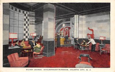 Silver Lounge, Marlborough Blenheim Atlantic City, New Jersey Postcard
