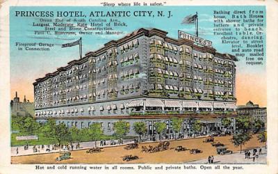 Princess Hotel Atlantic City, New Jersey Postcard