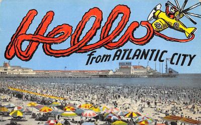 Atlantic City's famous Steel Pier New Jersey Postcard