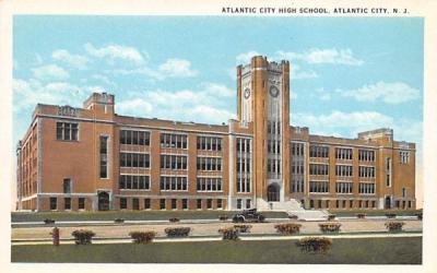 Atlantic City High School New Jersey Postcard