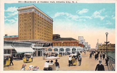 Boardwalk at Haddon Hall Atlantic City, New Jersey Postcard