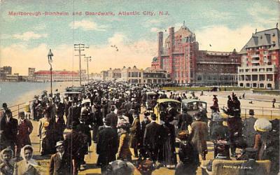 Marlborough-Blenheim and Boardwalk Atlantic City, New Jersey Postcard