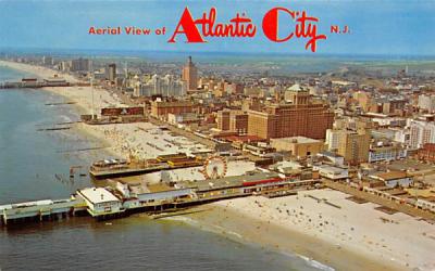 Aerial View of Atlantic City New Jersey Postcard