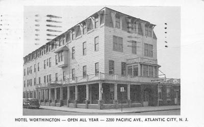 Hotel Worthington Atlantic City, New Jersey Postcard