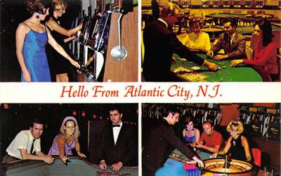 Hello from Atlantic City New Jersey Postcard