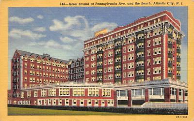Hotel Strand at Pennsylvania Ave. and the Beach Atlantic City, New Jersey Postcard