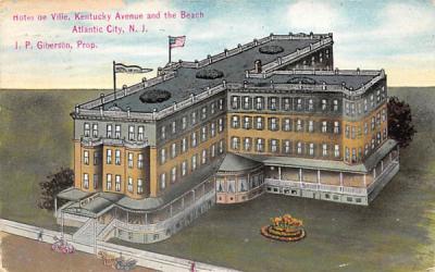 Hotel de Ville Atlantic City, New Jersey Postcard