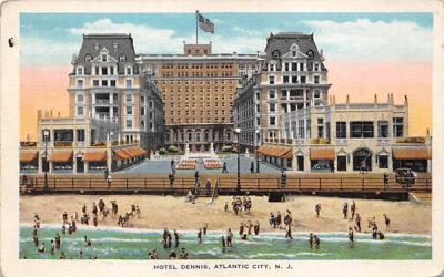 Hotel Dennis Atlantic City, New Jersey Postcard