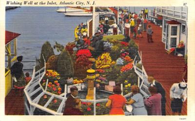 Wishing Well at the Inlet Atlantic City, New Jersey Postcard